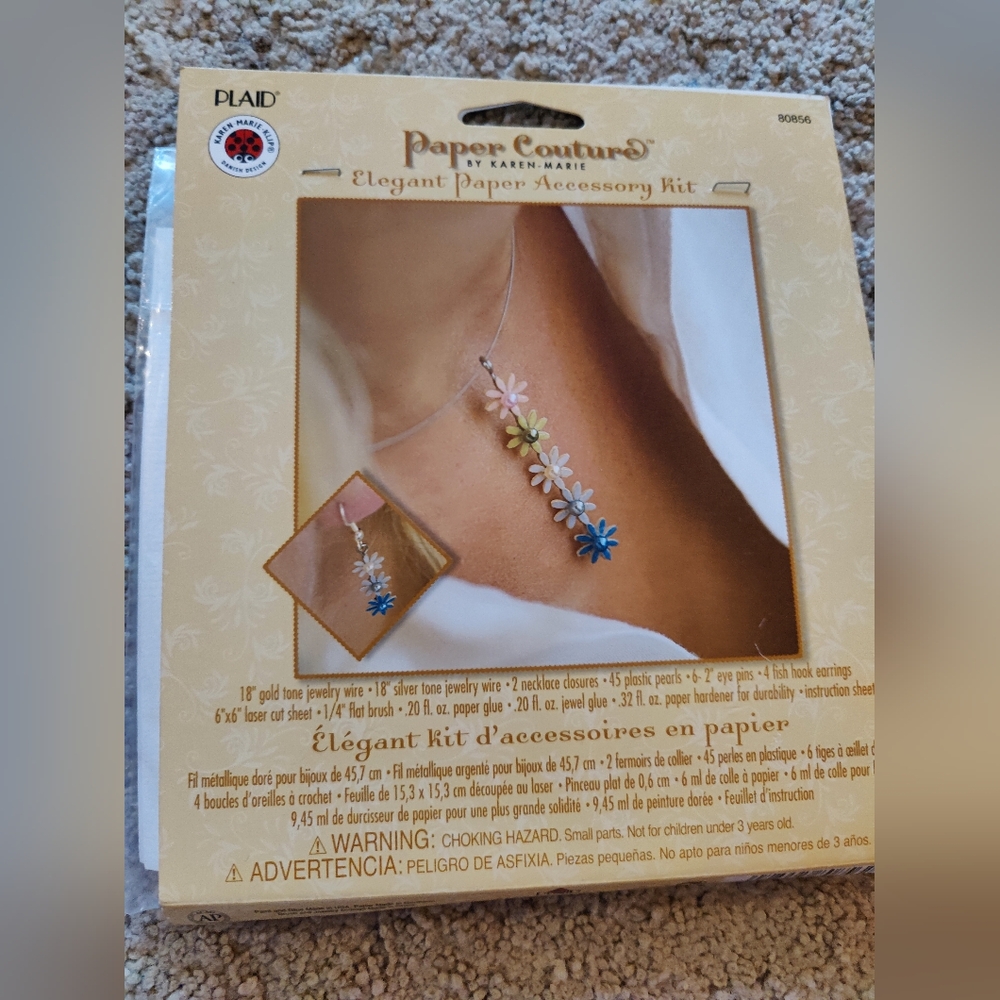 New Plaid Paper Paper Couture Elegant Paper Accessory Kit